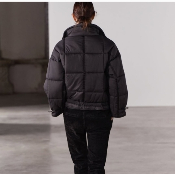 WATER REPELLENT NYLON PUFFER ANORAK ZW COLLECTION SIZE S M - Picture 3 of 4